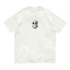 かわいい女の子とシュールな絵の二足ひよこ Organic Cotton T-Shirt