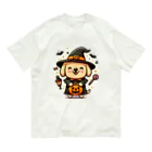 sakurafubukiのハロウィンワンコ・ランタンライトアップ オーガニックコットンTシャツ