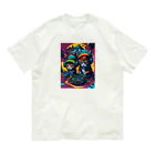 elelelのMusic cat Organic Cotton T-Shirt