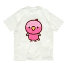 いんこ屋堂のモモイロインコ オーガニックコットンTシャツ