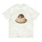 姫とすずり。のケーキ乗りハリネズミ Organic Cotton T-Shirt