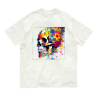 モツ鍋屋の花と髑髏02 Organic Cotton T-Shirt