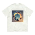 the blue seasonの時空の円環 Organic Cotton T-Shirt