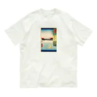 浮世絵屋の広重「冨二三十六景⑯　武蔵本牧のはな」歌川広重の浮世絵 Organic Cotton T-Shirt