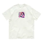 luckyTigerのゲーム女子 Organic Cotton T-Shirt