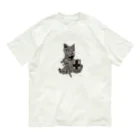 AXL CATのガラハッド (AXL CAT) オーガニックコットンTシャツ