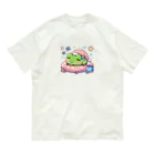 Shiba_IncのSleeping frogs(熟睡する蛙) Organic Cotton T-Shirt