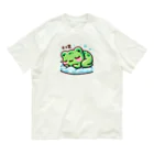 Shiba_IncのSleeping frogs(熟睡する蛙) Organic Cotton T-Shirt