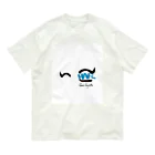 GUM_FUNJATTAのHAP-おめめ　ターコイズ オーガニックコットンTシャツ