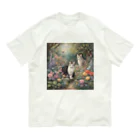 夜のねこの猫の楽園 Organic Cotton T-Shirt