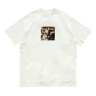 しんの考え事している猫 Organic Cotton T-Shirt