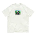 Tomochan商店のパンダがロードレーサーに Organic Cotton T-Shirt