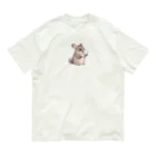 げっ歯類☆LOVER'sのいたずらチンチラ オーガニックコットンTシャツ