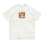 星パンダショップのほんよみかんねこ Organic Cotton T-Shirt