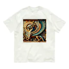 5656ショップの古代エジプトの太陽神ドラゴン Organic Cotton T-Shirt