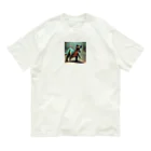 Superherooの発光する鱗を持つ恐竜 Organic Cotton T-Shirt