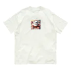 ZUCCOの花とねこの織りなす美しいシンメトリー Organic Cotton T-Shirt