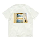 KOTO Filmの配色建物 オーガニックコットンTシャツ