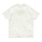 rilybiiのnemutai *plaster cream *milky green yellow オーガニックコットンTシャツ