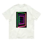 Association Against Mirroring SelfiesのAbstract_Neonsign Organic Cotton T-Shirt