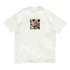 みゅうのぬいぐるみと猫ちゃんのショット Organic Cotton T-Shirt