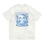 スライムショップのブルースライム オーガニックコットンTシャツ