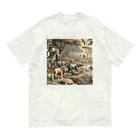 リキ製作所のビンテージ動物たち Organic Cotton T-Shirt