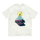 LONESOME TYPE ススの🌕月に吠える🐺（HOWL at the Moon） Organic Cotton T-Shirt