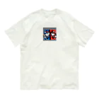 はまみるのライバル同士の猫 Organic Cotton T-Shirt