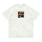 「動物ミリ屋」のカワウソのパーくん Organic Cotton T-Shirt