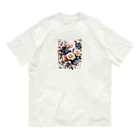 Lemon teaの花々・渋 オーガニックコットンTシャツ