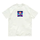 お茶目なドット絵のドッド絵車 Organic Cotton T-Shirt