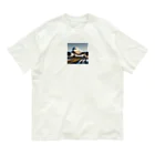 uj-ojiasnのかっこいい飛行機 オーガニックコットンTシャツ