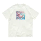 終わらない夢🌈の美しい桜🌸✨ オーガニックコットンTシャツ