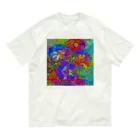 水草のflowers オーガニックコットンTシャツ