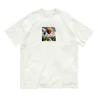 ai美女ショップの気球からの景色 Organic Cotton T-Shirt