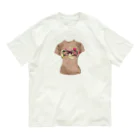 ファンシーTシャツ屋の水玉メガネ柄シャツ Organic Cotton T-Shirt