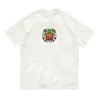 Tの店の海亀が沖縄の風に彩られる オーガニックコットンTシャツ