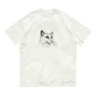 Matsue Hannaのクリクリお目目のラグドール オーガニックコットンTシャツ