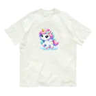 ironanoの【#いろなの】ユニコーン オーガニックコットンTシャツ