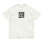 keiryuufly1214の朝焼けの釣り オーガニックコットンTシャツ