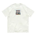 nekofishingのnekofishing仲良し オーガニックコットンTシャツ