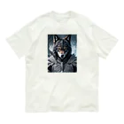 ZZRR12の月夜の守り手 - 狼の守護神 Organic Cotton T-Shirt