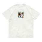 yumiceのice meets オリガミヒョウ オーガニックコットンTシャツ