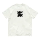 kuuchan0613の可愛い黒色トイプードルグッズ Organic Cotton T-Shirt