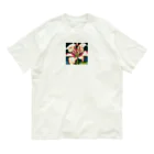 noaru633のドット絵のユリ オーガニックコットンTシャツ