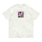 noaru633のドット絵のクレマチス Organic Cotton T-Shirt