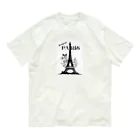 Mon cher amiのeiffel tower オーガニックコットンTシャツ