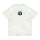 無気力のスケボーわんこ オーガニックコットンTシャツ