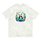 waterpandaの水辺のパンダ オーガニックコットンTシャツ